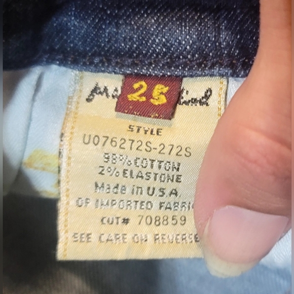 7 For All Mankind | Blue Flared Denim Jeans | Size: 25 - Picture 4 of 5